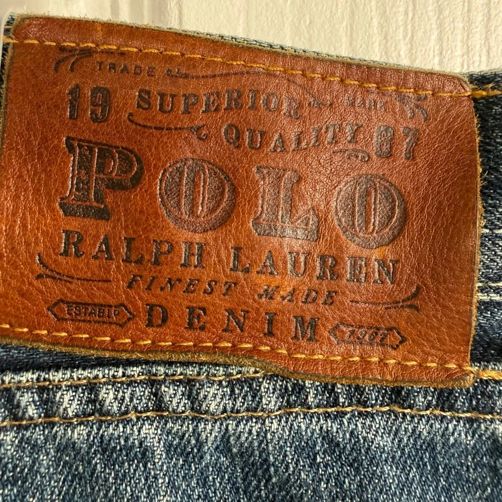 Polo Ralph Lauren Straight Leg Jeans 40/32 Blue Denim Classic Americana Style
